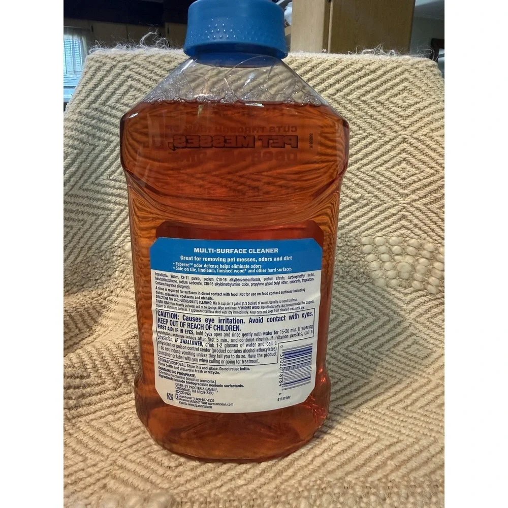 1~Mr Clean Pet Multi Surface Cleaner Household with Febreze Odor and Dirt 45 oz